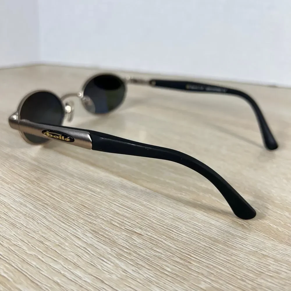 NWOT Vintage Bolle Beryl 2.0 Sunglasses Polarized Oval Metal Italy Y2K